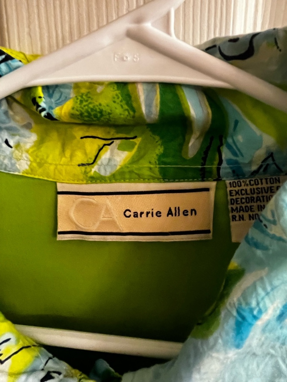 CARRIE ALLEN ~ COSMIC BLUE BEACH SCENIC SKETCH JACKET ~ XL - Picture 2 of 15